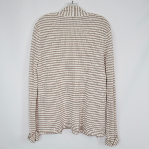 ARMANI COLLEZIONI Shell Tank & Cardigan Set Striped Pointelle Knit Women’s 10 - Picture 4 of 12